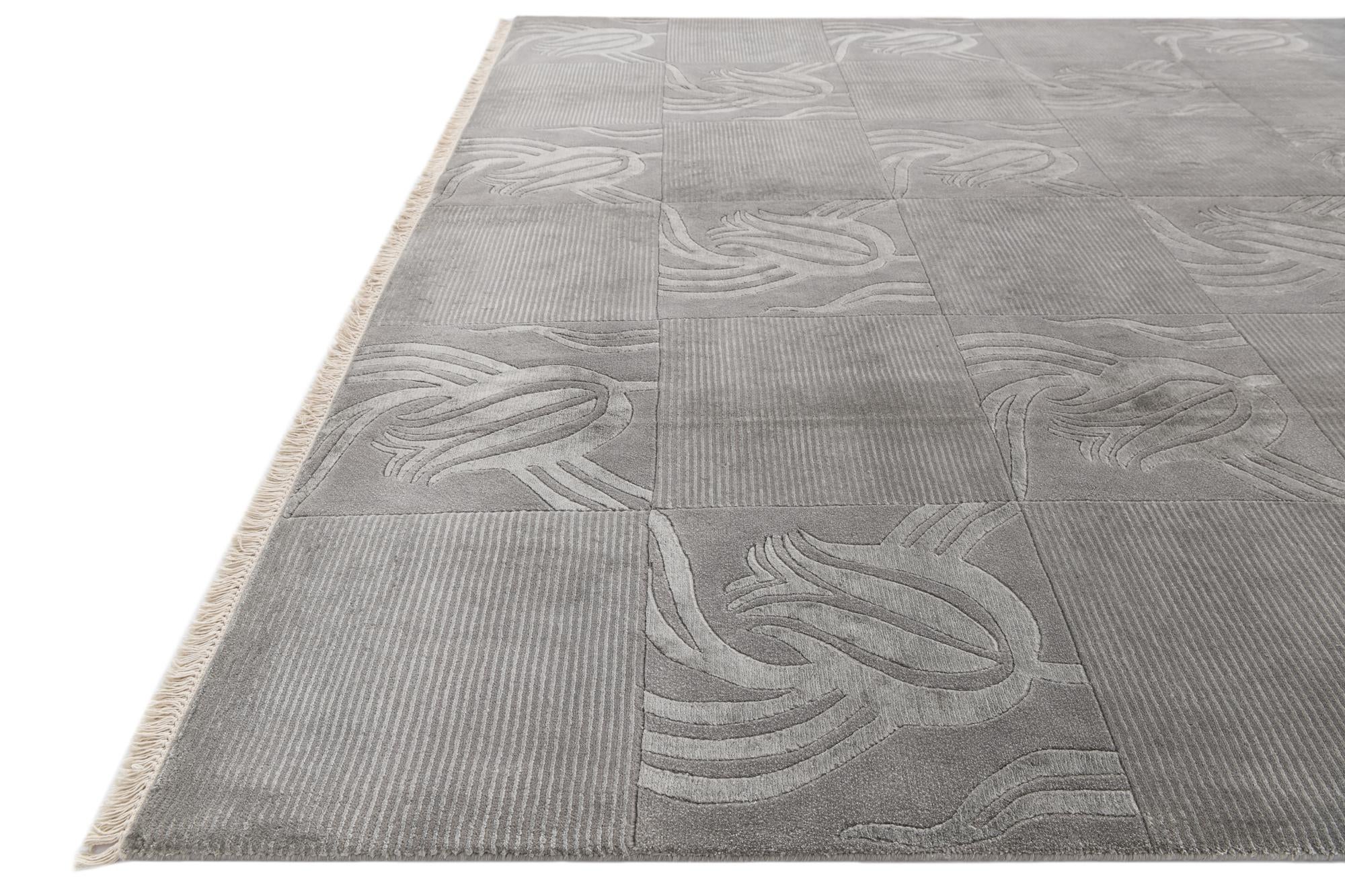 8' x 9' 11 Hand Knotted Darya Wool Rug