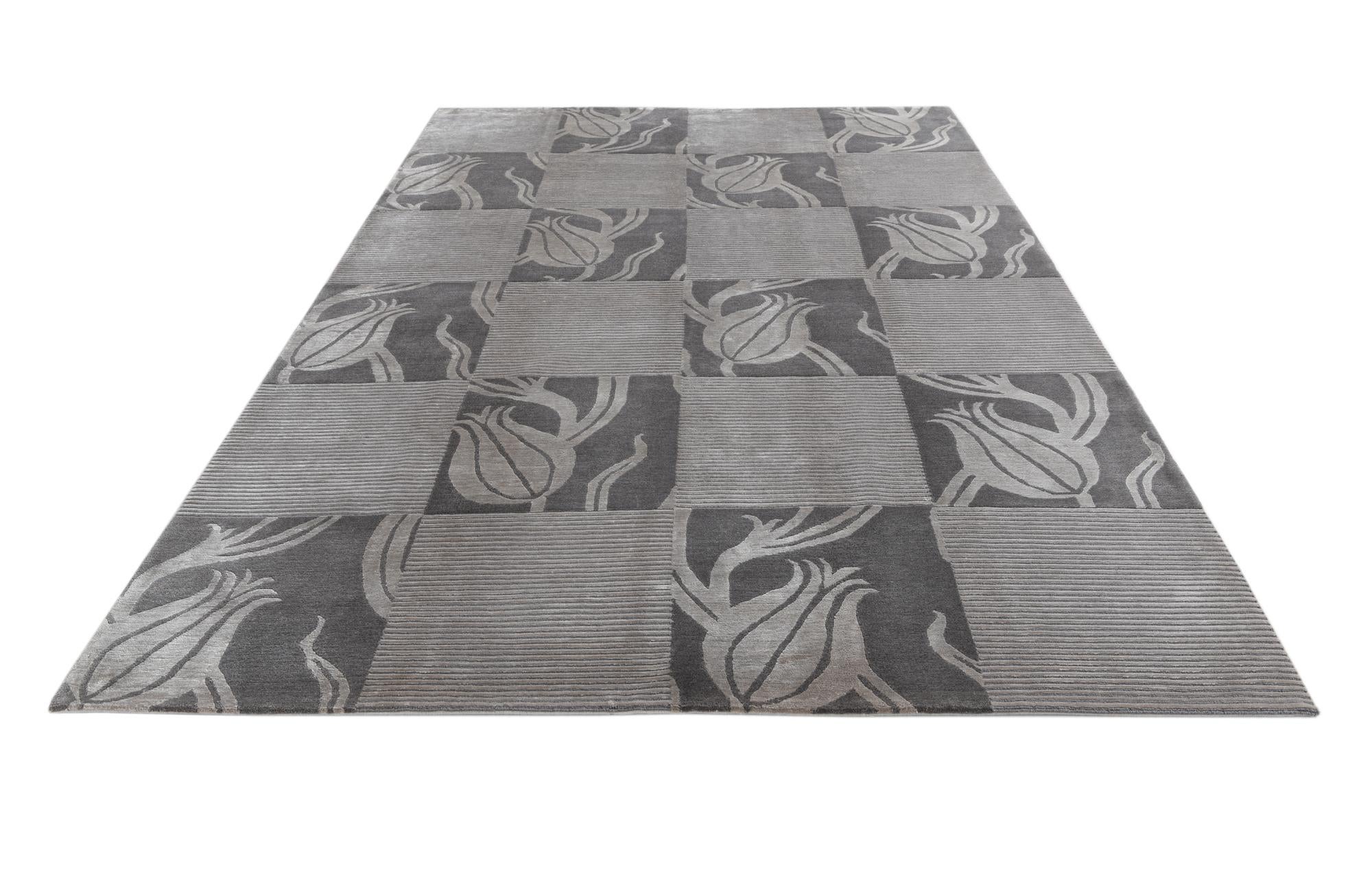 6' 9 x 10' 1 Hand Knotted Darya Wool Rug