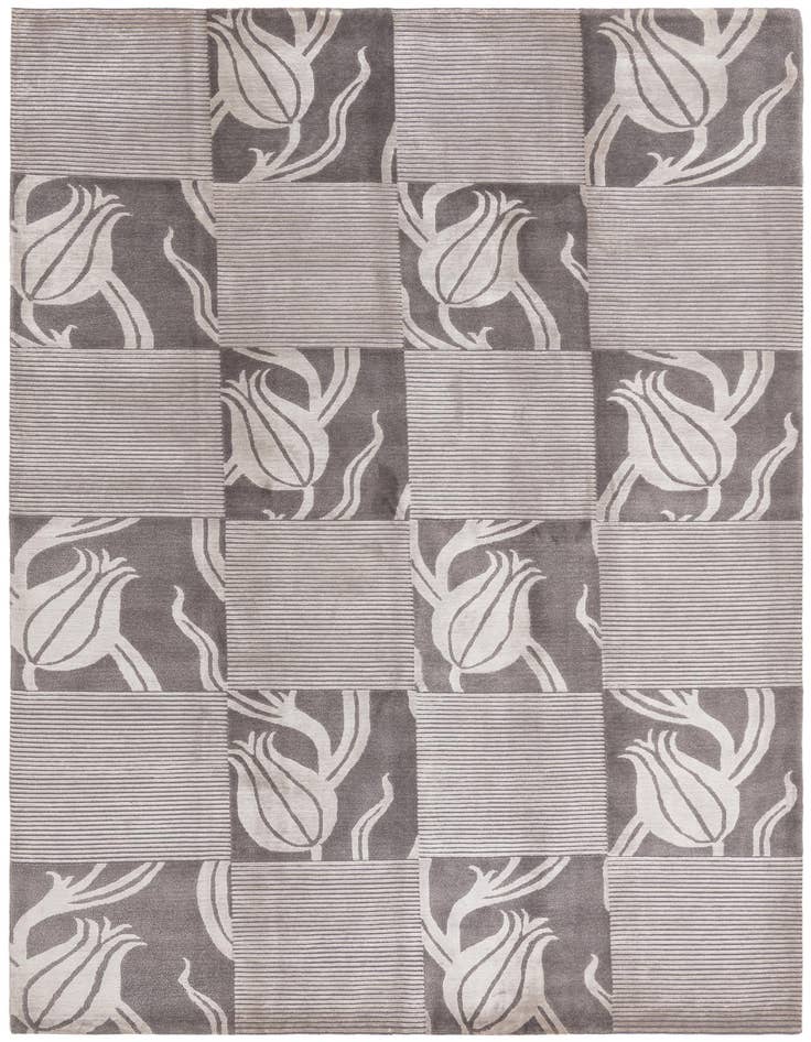 Detail image of 6' 9 x 10' 1 Hand Knotted Darya Wool Rug