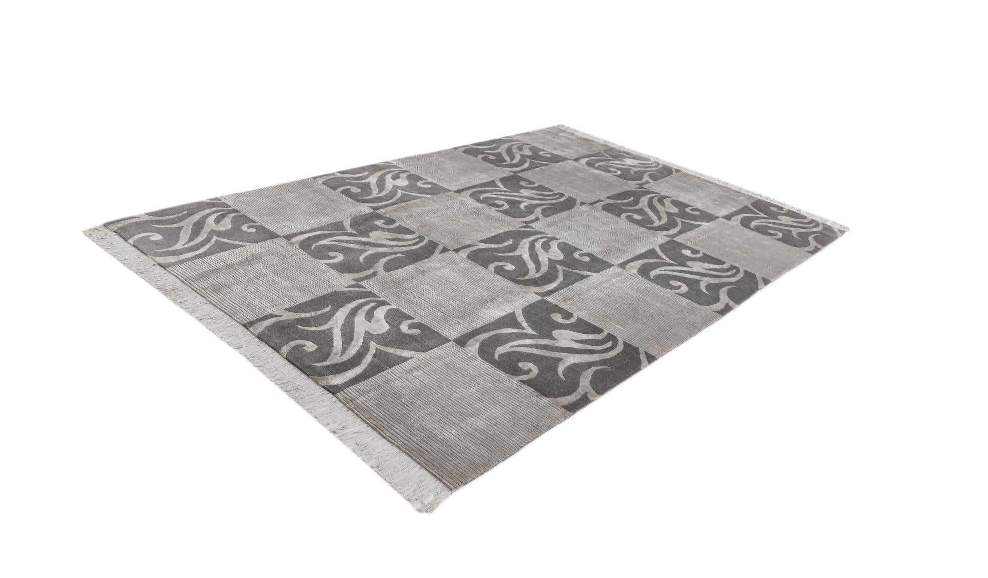 6' 9 x 10' Hand Knotted Darya Wool Rug