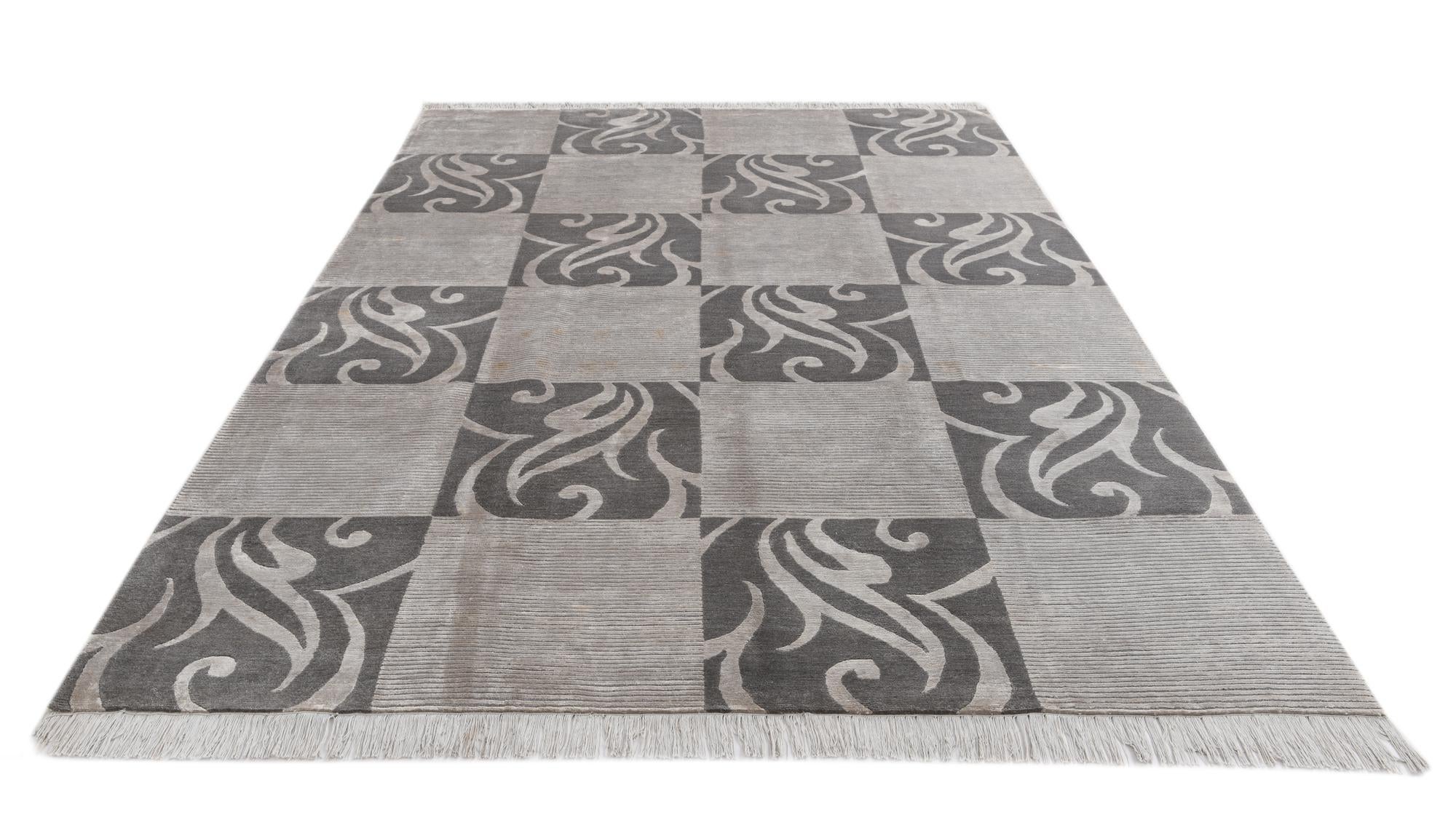 6' 9 x 10' Hand Knotted Darya Wool Rug