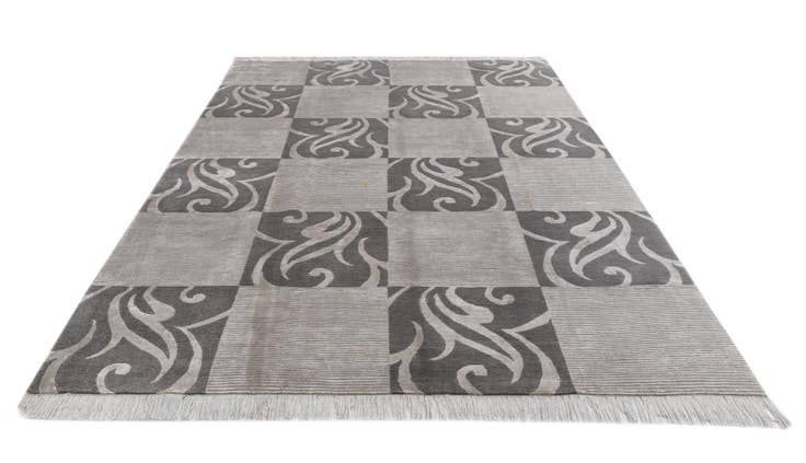 Detail image of 6' 9 x 10' Hand Knotted Darya Wool Rug