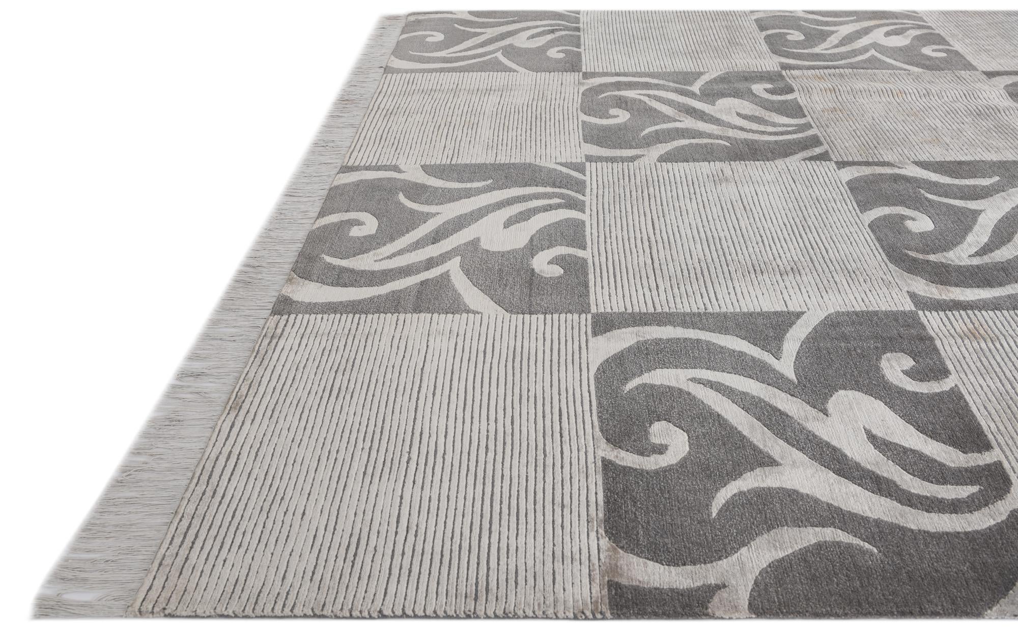 6' 9 x 10' Hand Knotted Darya Wool Rug