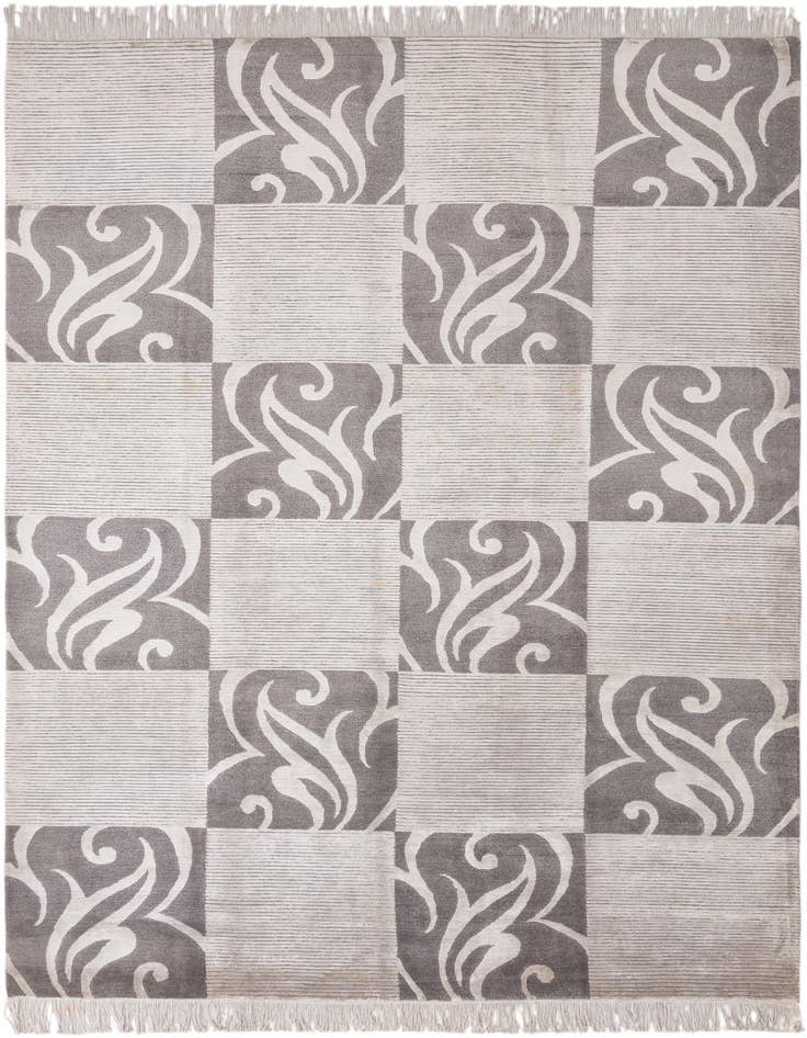 Detail image of 6' 9 x 10' Hand Knotted Darya Wool Rug