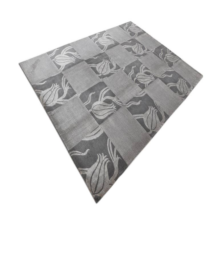 Detail image of 6' 9 x 10'  Hand Knotted Darya Wool Rug