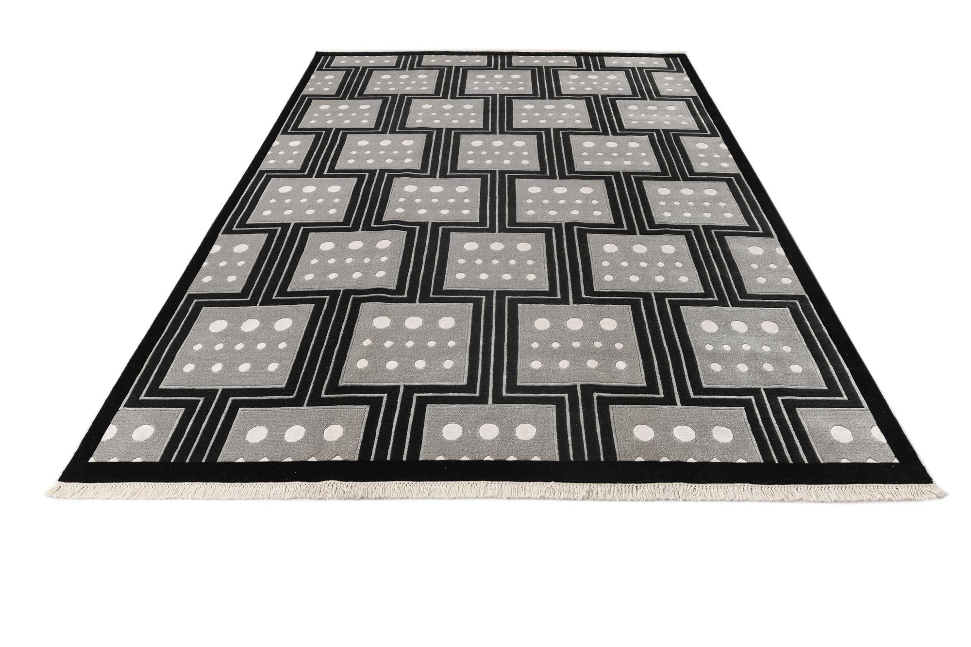 6' 6 x 9' 11 Hand Knotted Darya Wool Rug