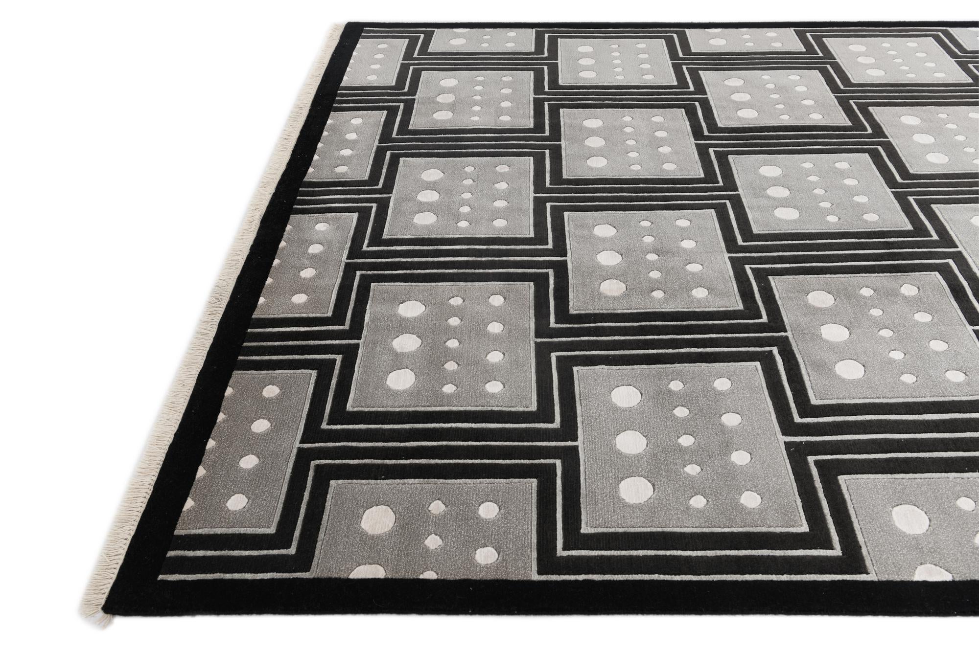 6' 6 x 9' 11 Hand Knotted Darya Wool Rug