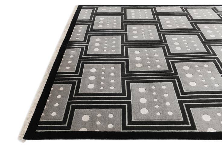 Detail image of 6' 6 x 9' 11 Hand Knotted Darya Wool Rug