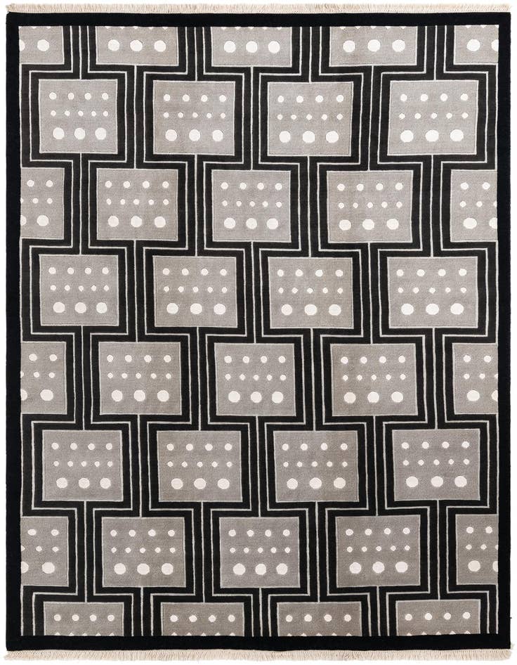 Detail image of 6' 6 x 9' 11 Hand Knotted Darya Wool Rug