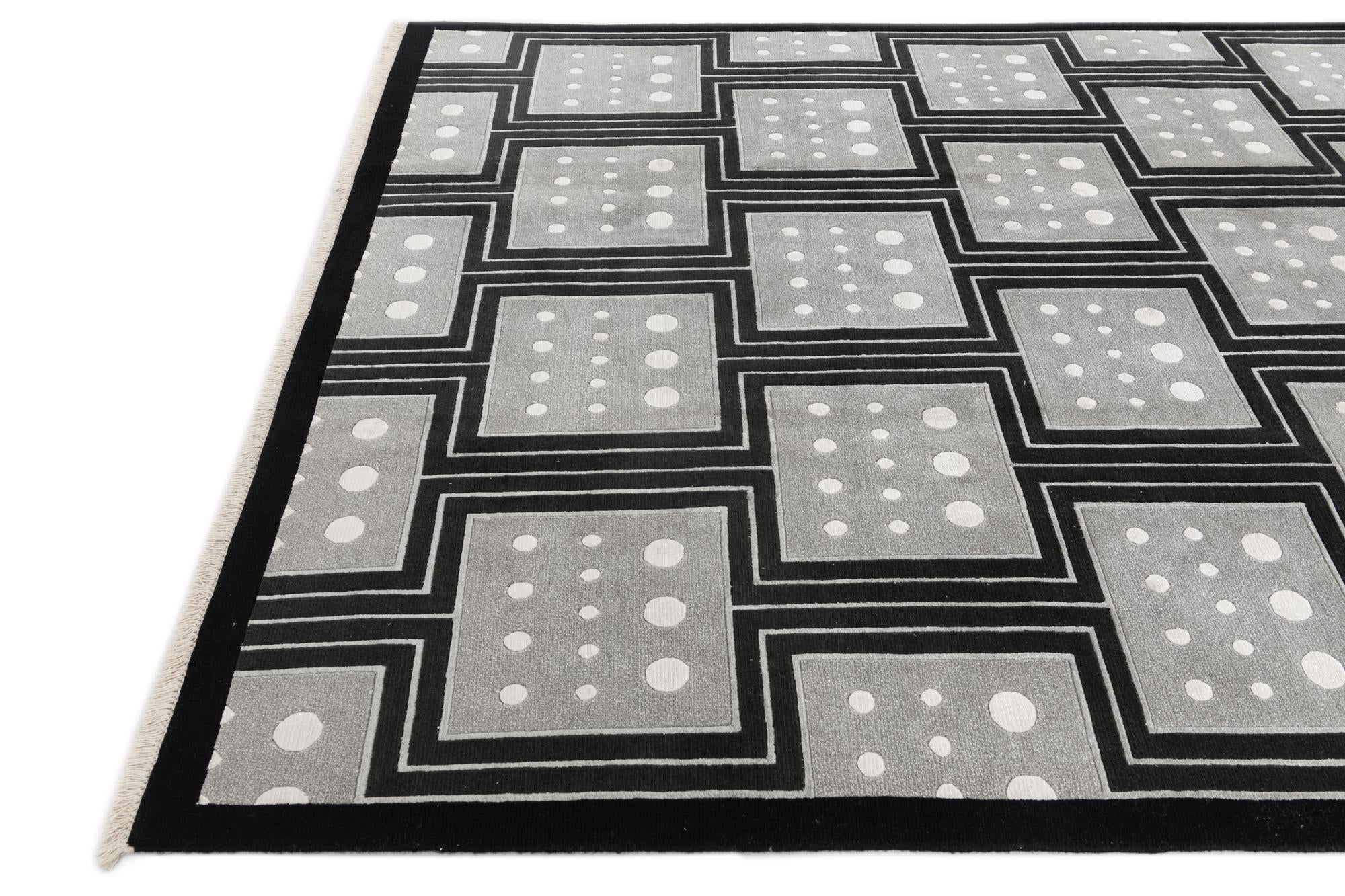 6' 6 x 9' 8 Hand Knotted Darya Wool Rug