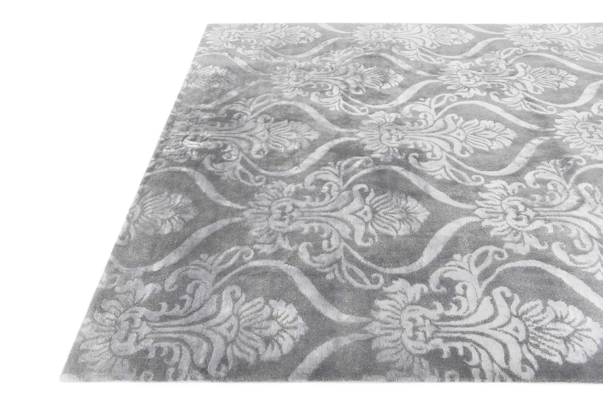 6' 8 x 9' 11 Hand Knotted Darya Wool Rug