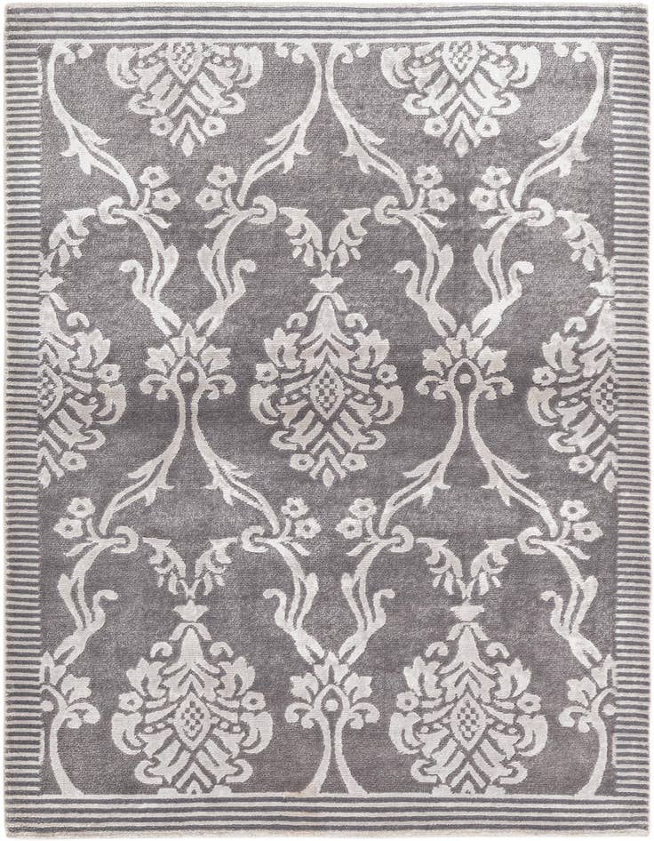 Detail image of 3' 1 x 4' 11 Hand Knotted Darya Wool Rug