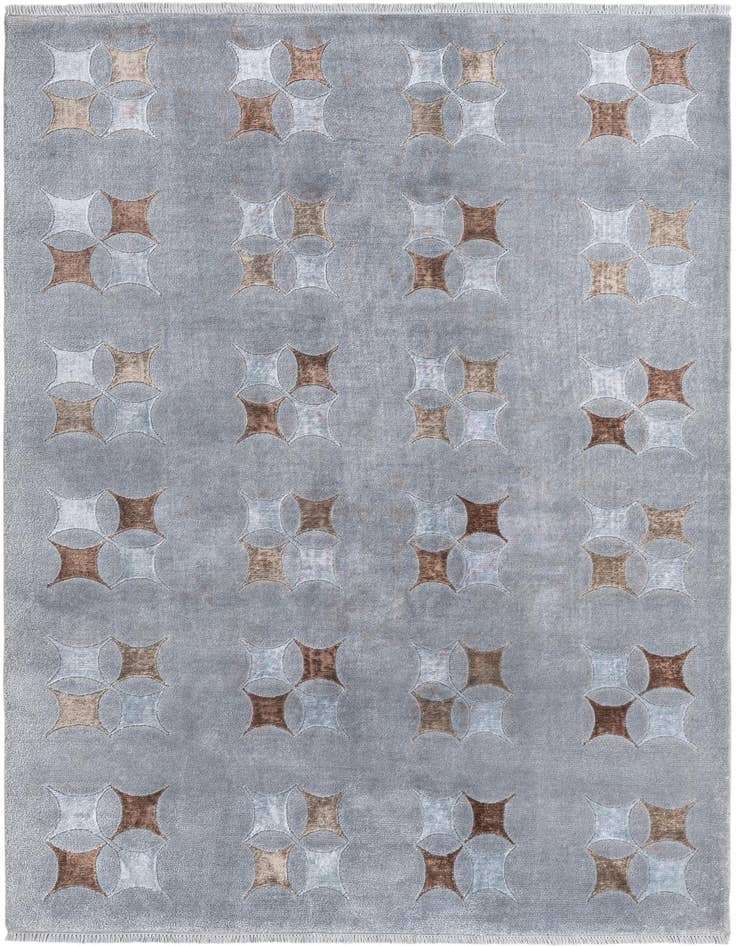 Detail image of 5' 6 x 8' Hand Knotted Darya Wool Rug