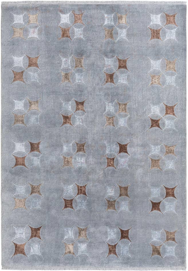 Detail image of 5' 6 x 8' Hand Knotted Darya Wool Rug