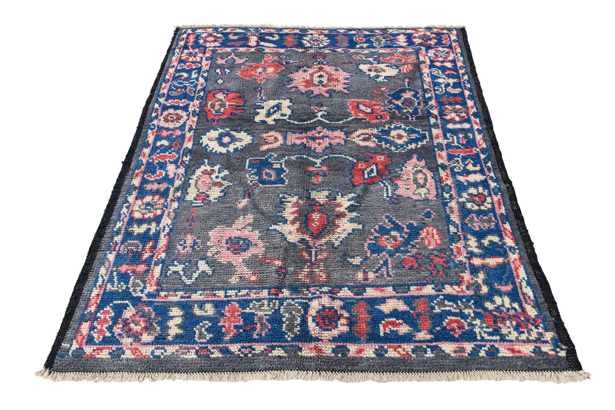 4' 10 x 6' Hand Knotted Darya Wool Rug
