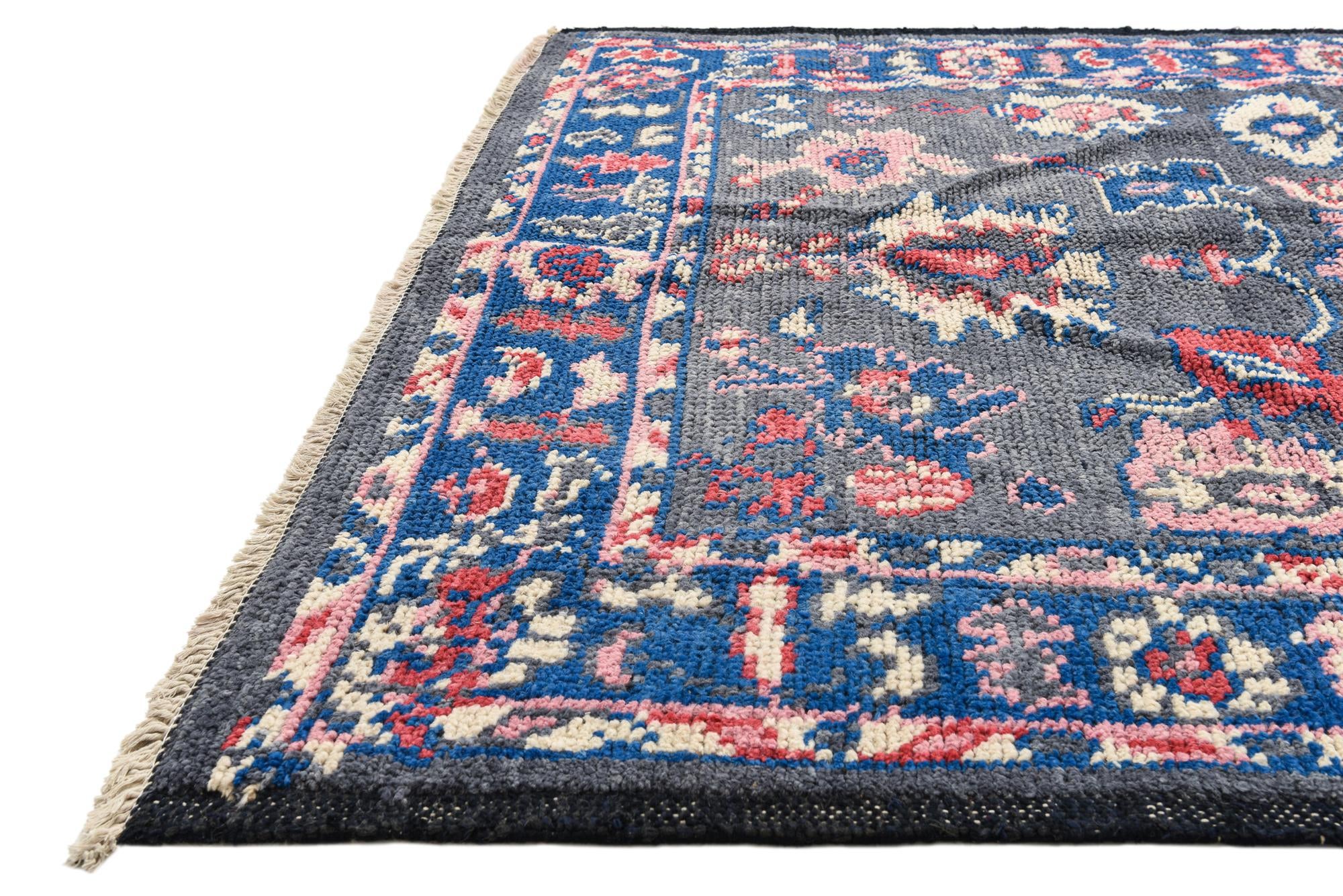 4' 10 x 6' Hand Knotted Darya Wool Rug