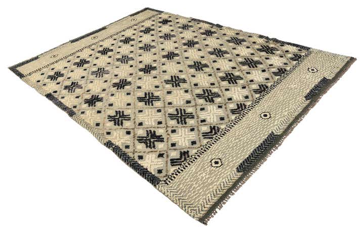 7' 6 x 10' 7 Hand Knotted Darya Wool Rug