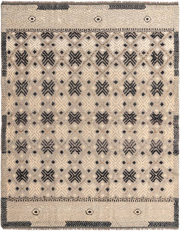 Detail image of 7' 6 x 10' 7 Hand Knotted Darya Wool Rug