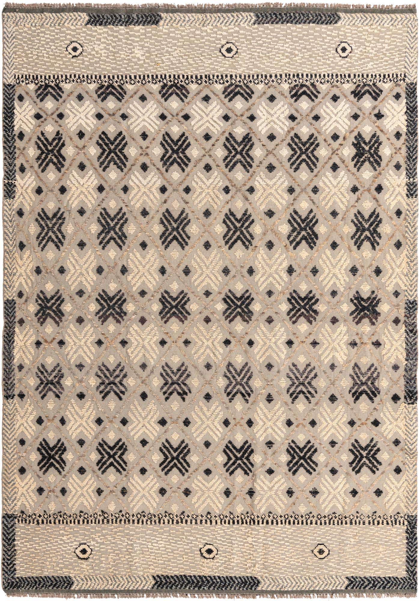 7' 6 x 10' 7 Hand Knotted Darya Wool Rug