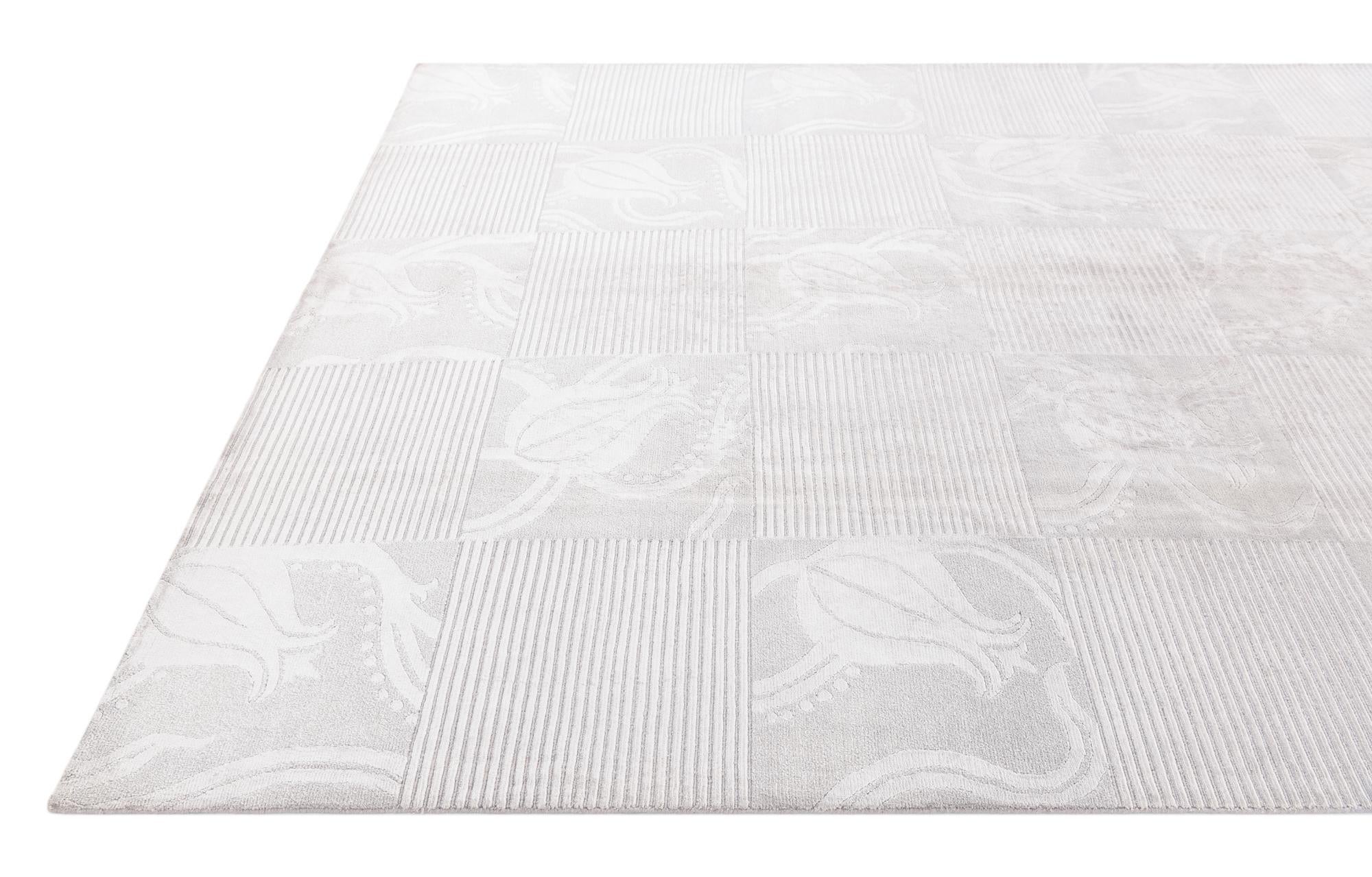 8' 2 x 11' 9 Hand Knotted Darya Wool Rug