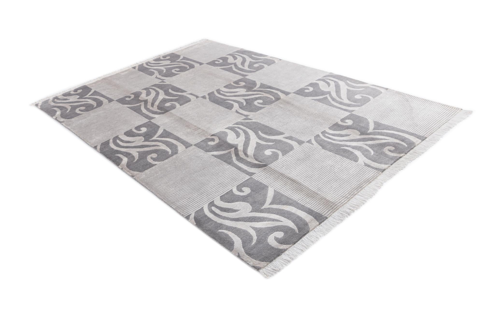 5' 8 x 8' 1 Hand Knotted Darya Wool Rug