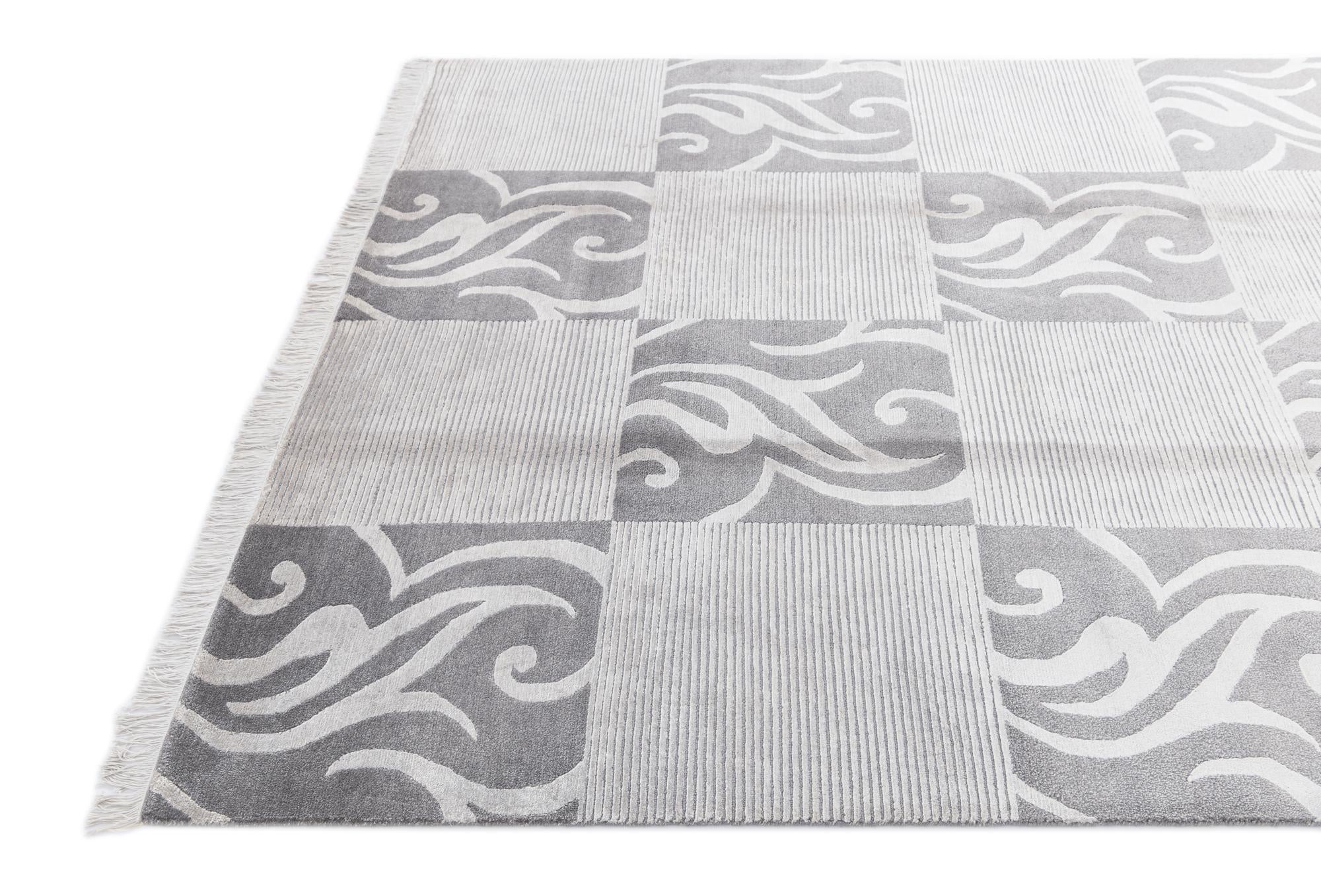 5' 8 x 8' 1 Hand Knotted Darya Wool Rug