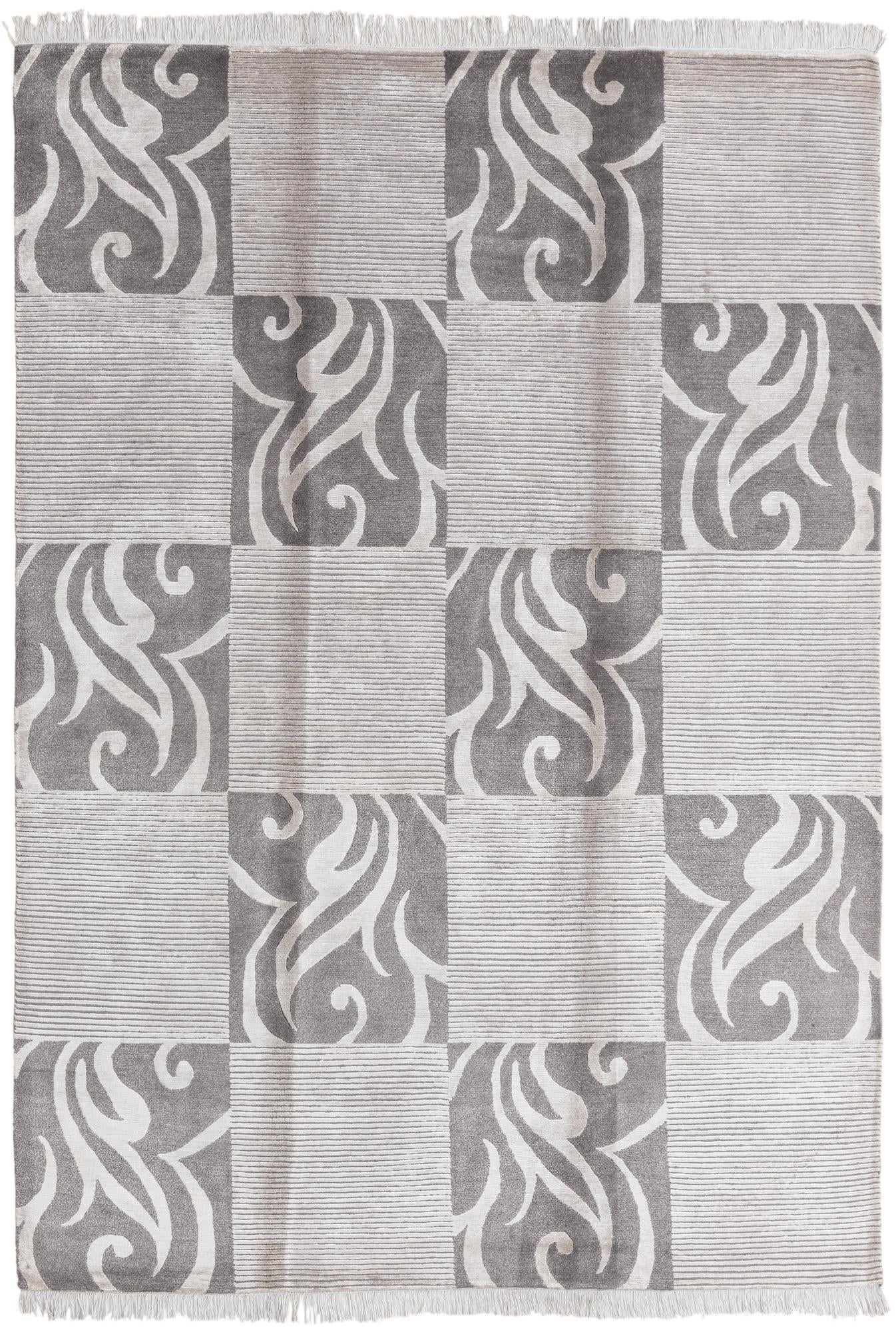 5' 8 x 8' 1 Hand Knotted Darya Wool Rug