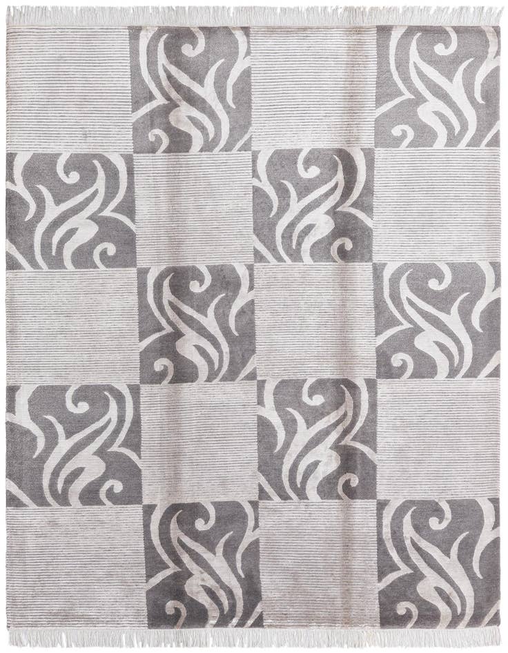Detail image of 5' 9 x 8' 1 Hand Knotted Darya Wool Rug