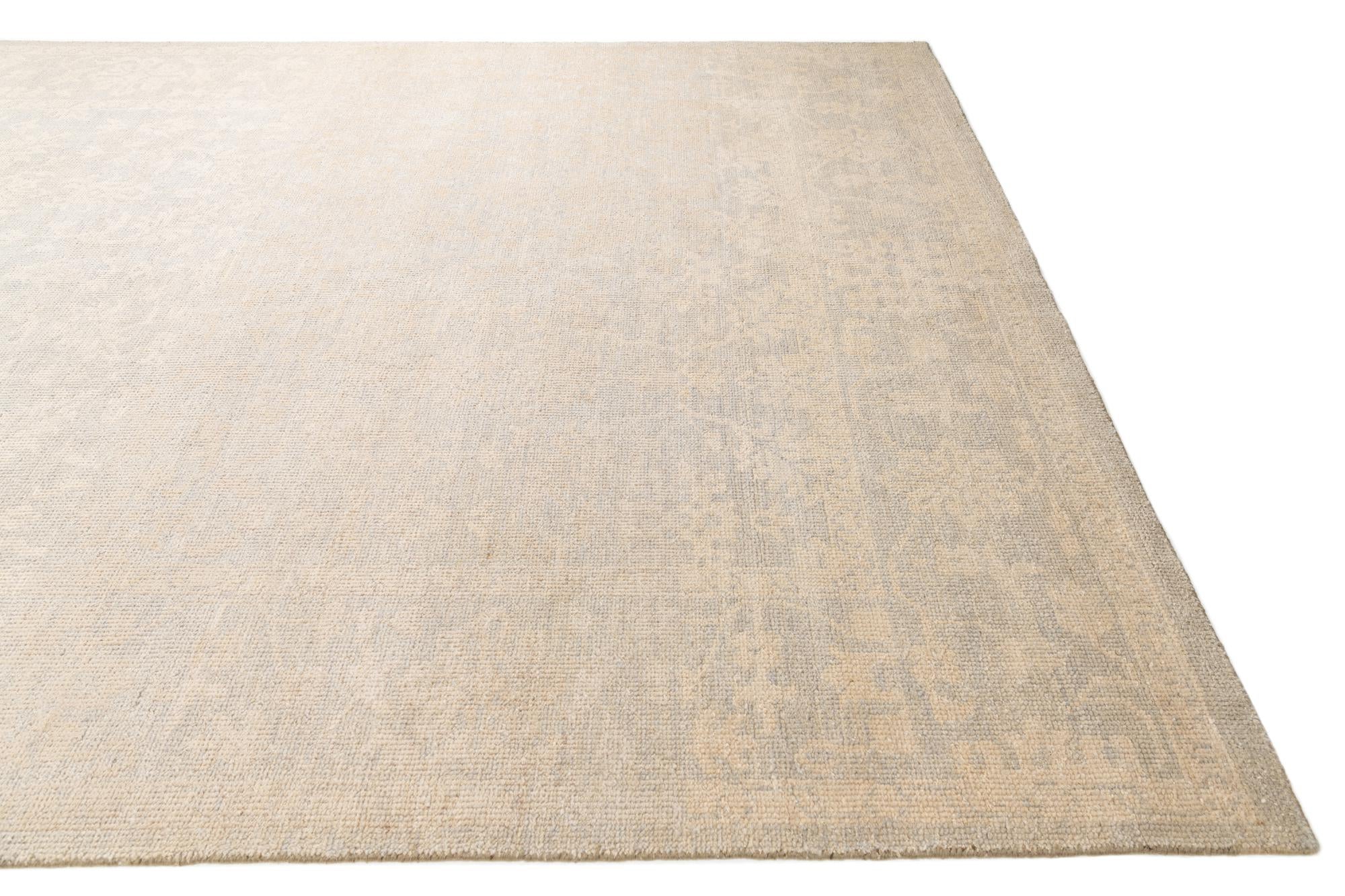 8' 9 x 11' 9 Hand Knotted Darya Wool Rug
