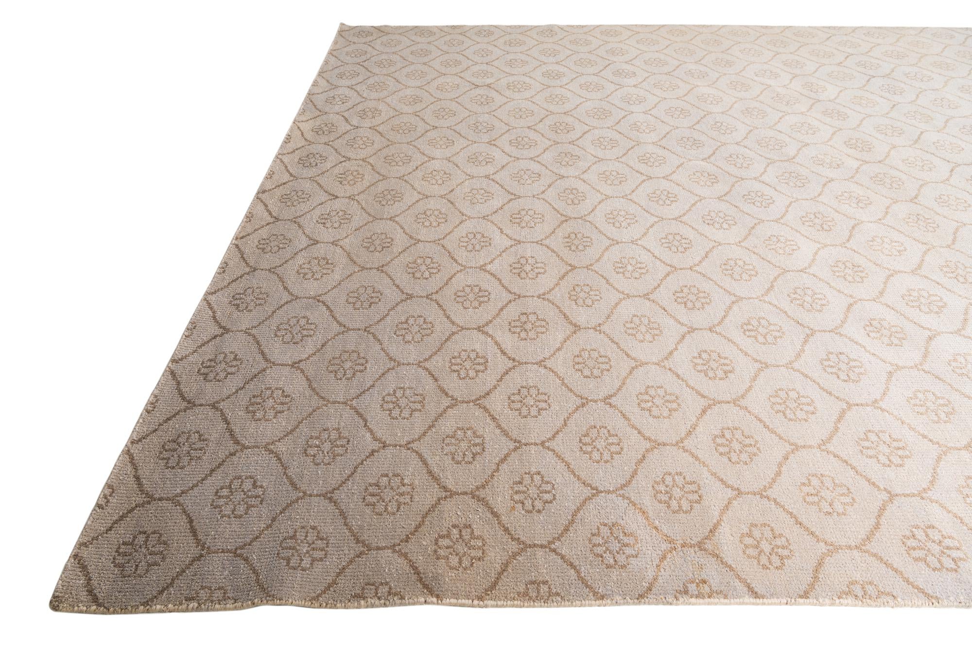 9' 8 x 13' 9 Hand Knotted Darya Wool Rug