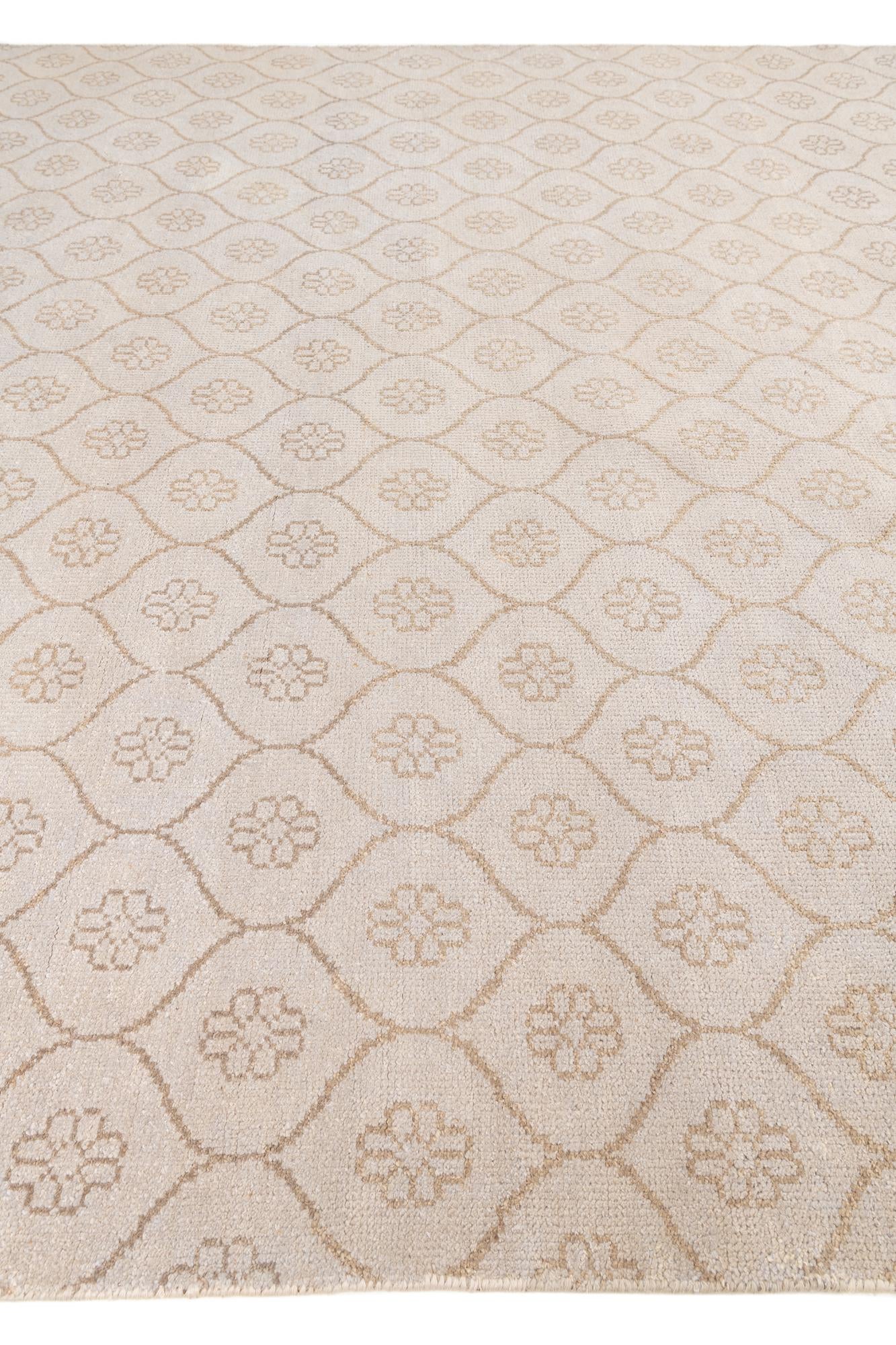 9' 8 x 13' 9 Hand Knotted Darya Wool Rug