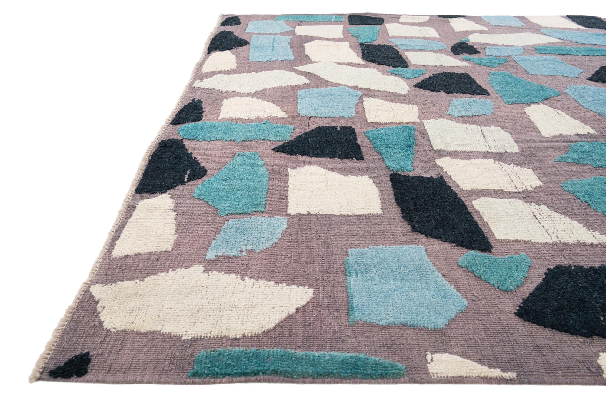 8' x 10' 1 Hand Knotted Darya Wool Rug