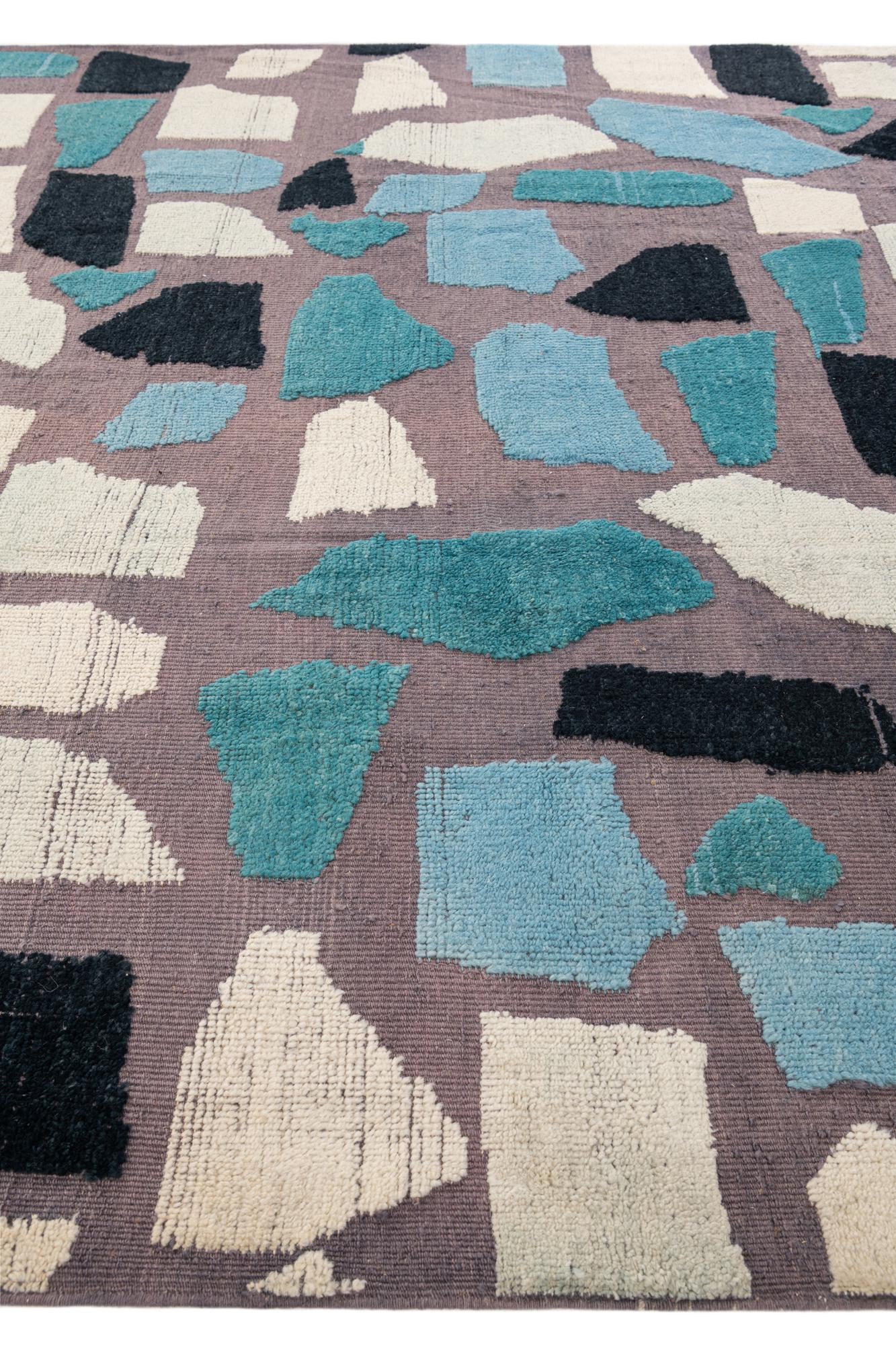 8' x 10' 1 Hand Knotted Darya Wool Rug