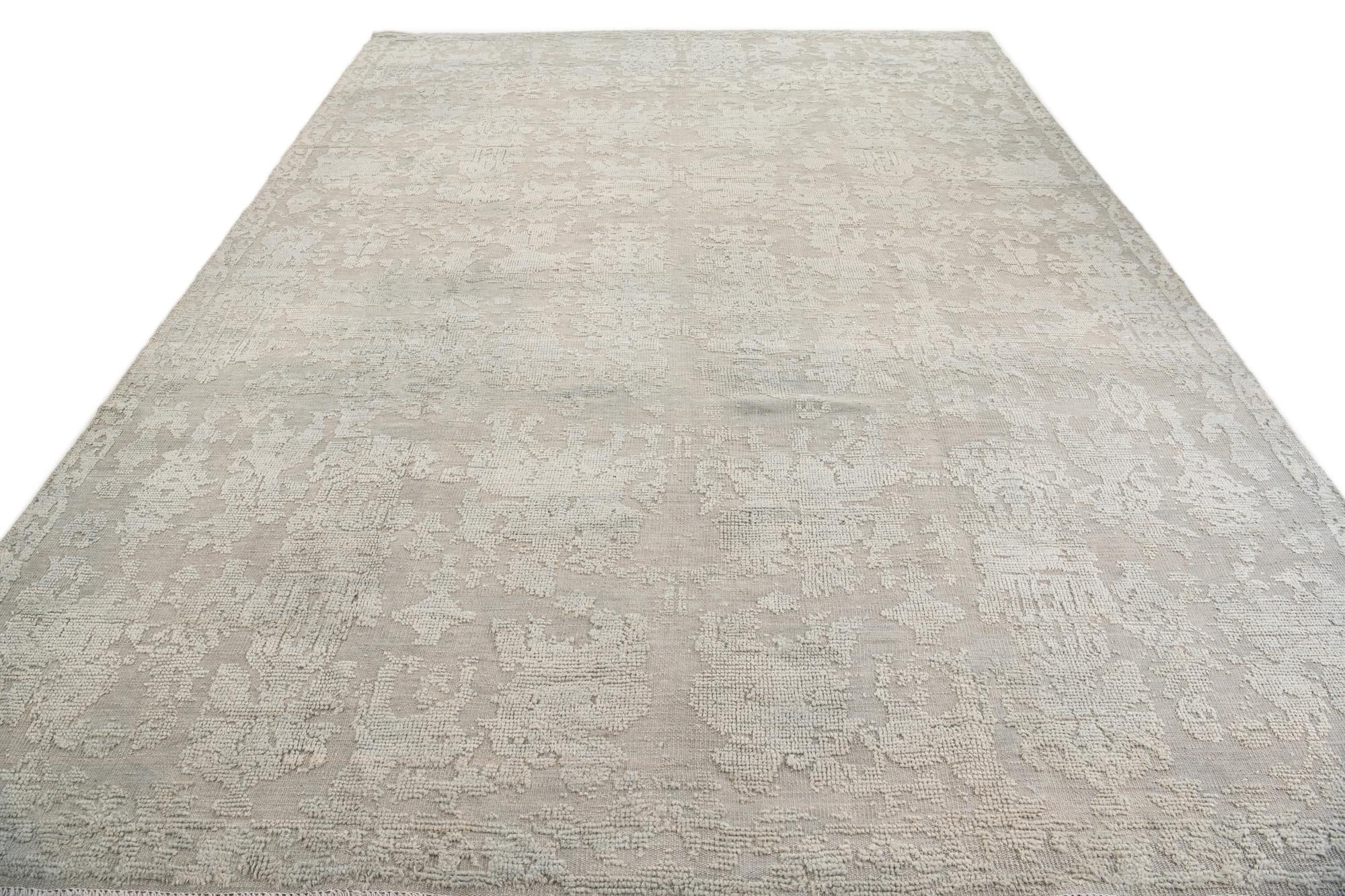 9' x 12' 3 Hand Knotted Darya Wool Rug