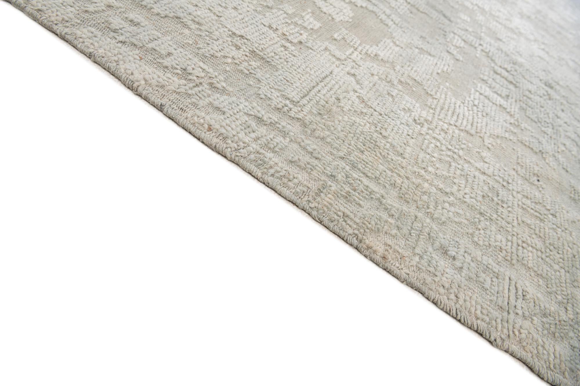 9' x 12' 3 Hand Knotted Darya Wool Rug