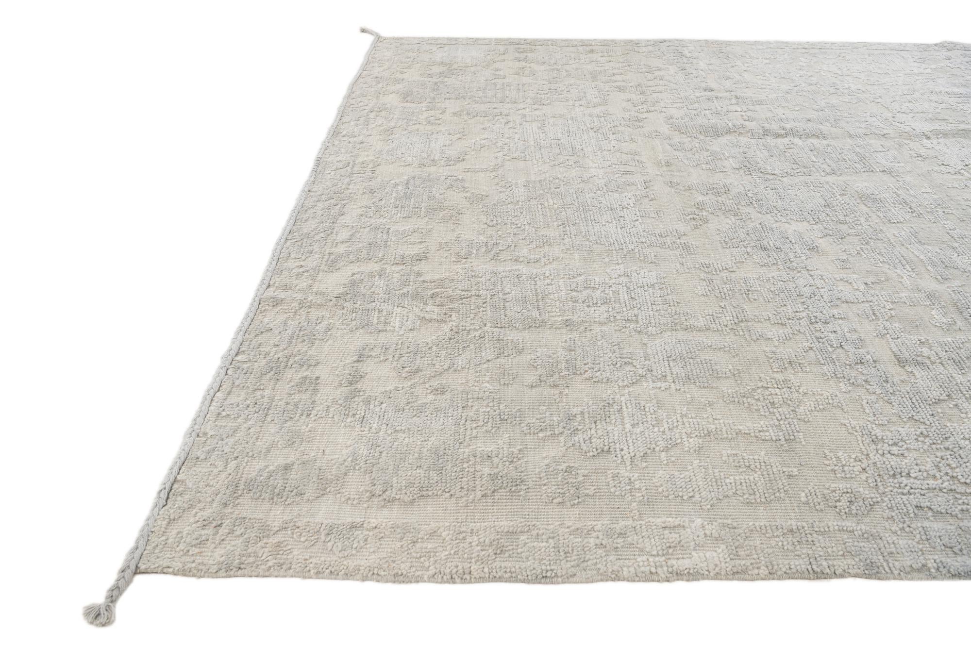 8' x 10' 3 Hand Knotted Darya Wool Rug