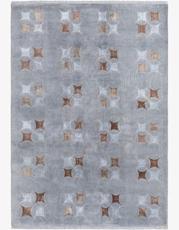 5' 6 x 8' Hand Knotted Darya Wool Rug