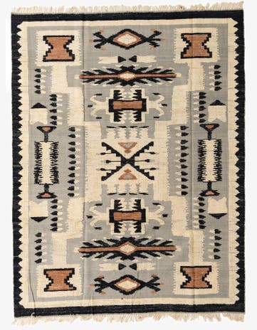 8' x 10' 6 Hand Knotted Darya Wool Rug