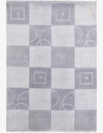 5' 7 x 7' 10 Hand Knotted Darya Wool Rug