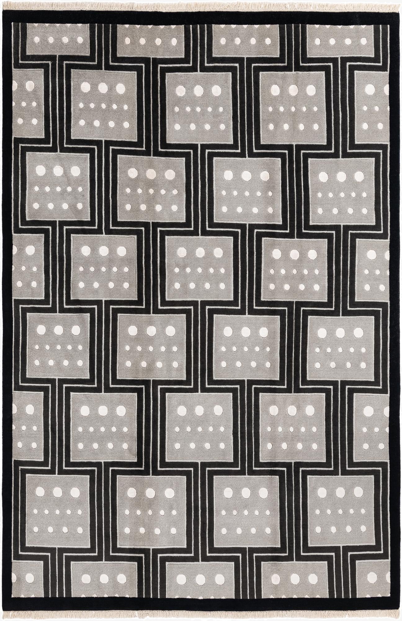 6' 6 x 9' 8  Hand Knotted Darya Wool Rug