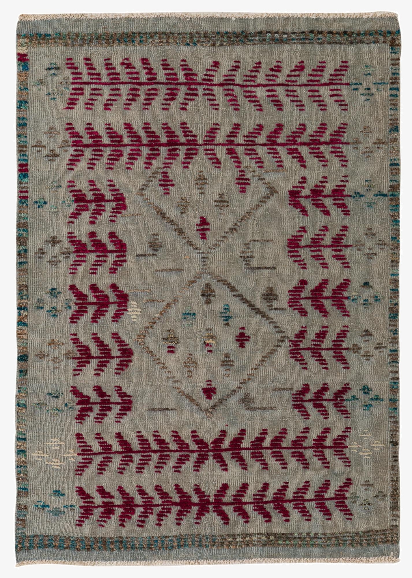 4' 3 x 6'  Hand Knotted Darya Wool Rug