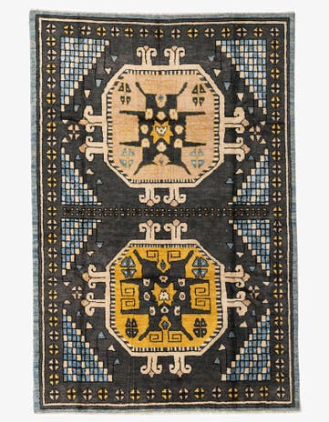 6' 7 x 9' 10 Hand Knotted Darya Rug