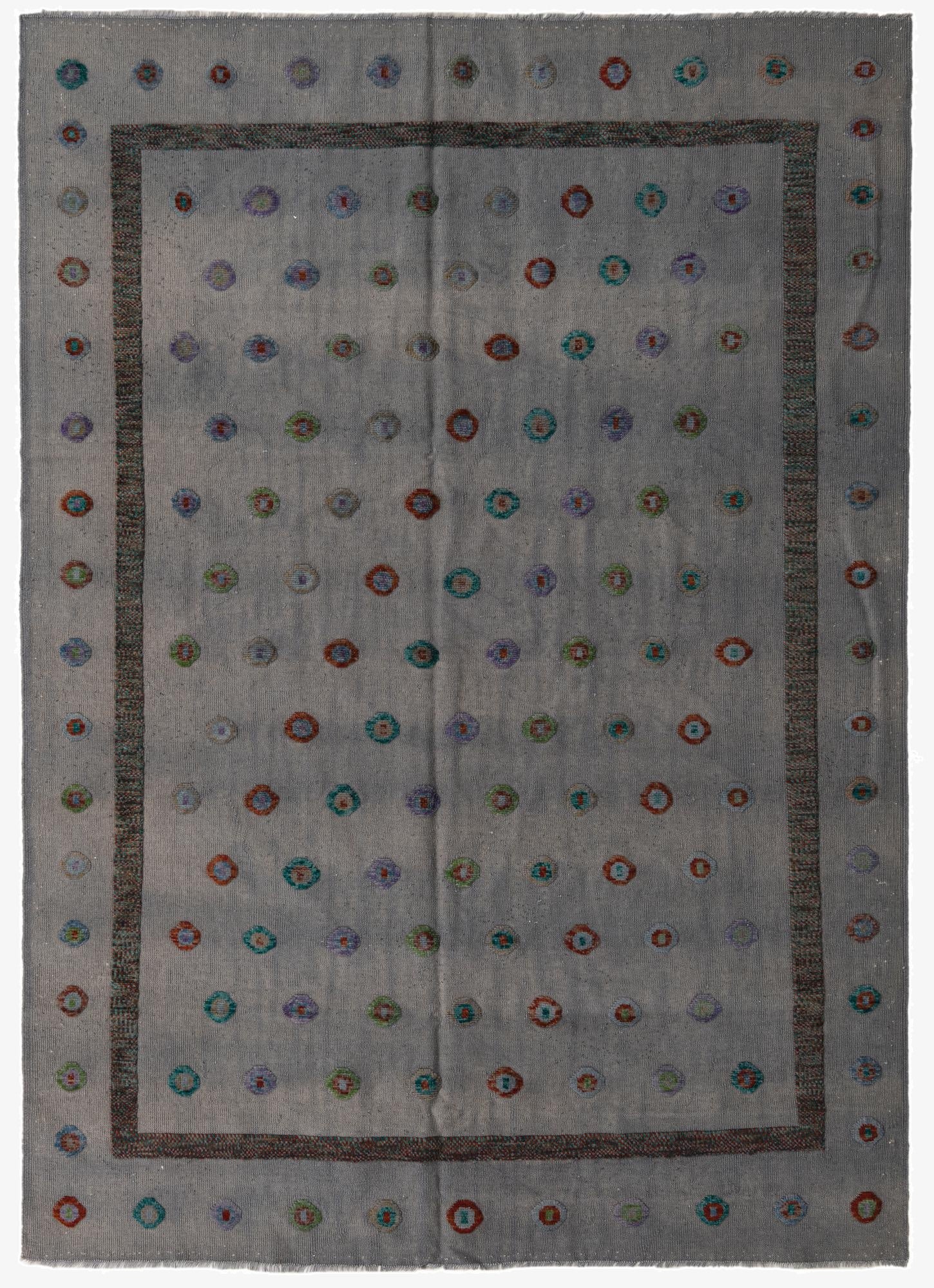 6' 10 x 9' 7  Hand Knotted Darya Wool Rug