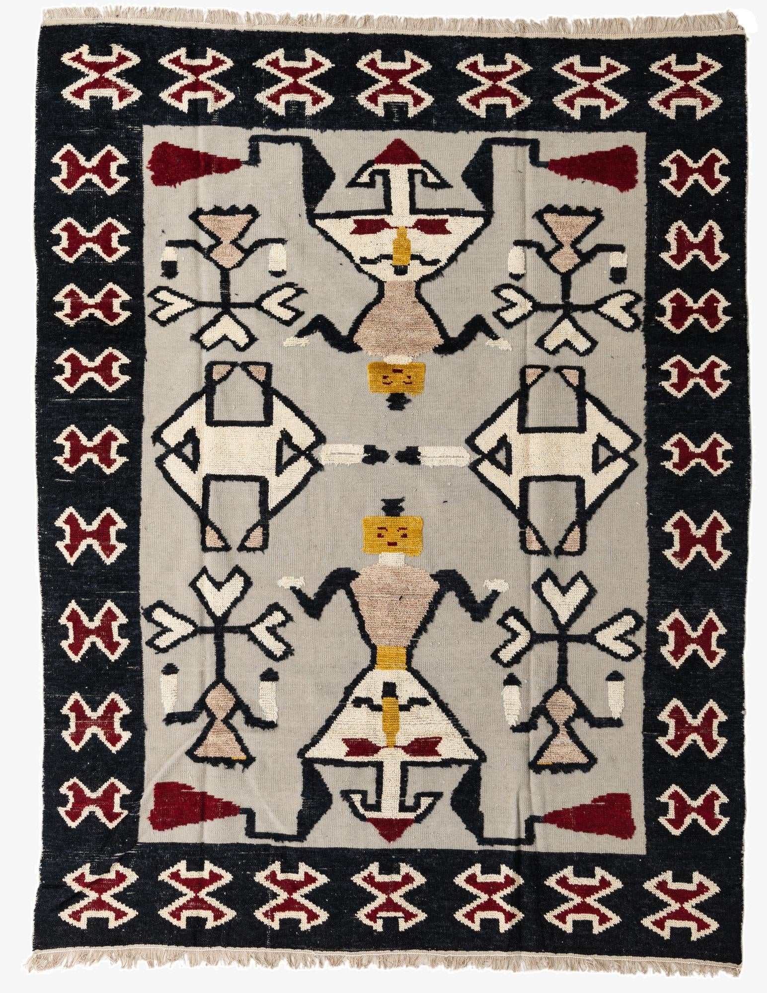 8' x 10' 4  Hand Knotted Darya Wool Rug