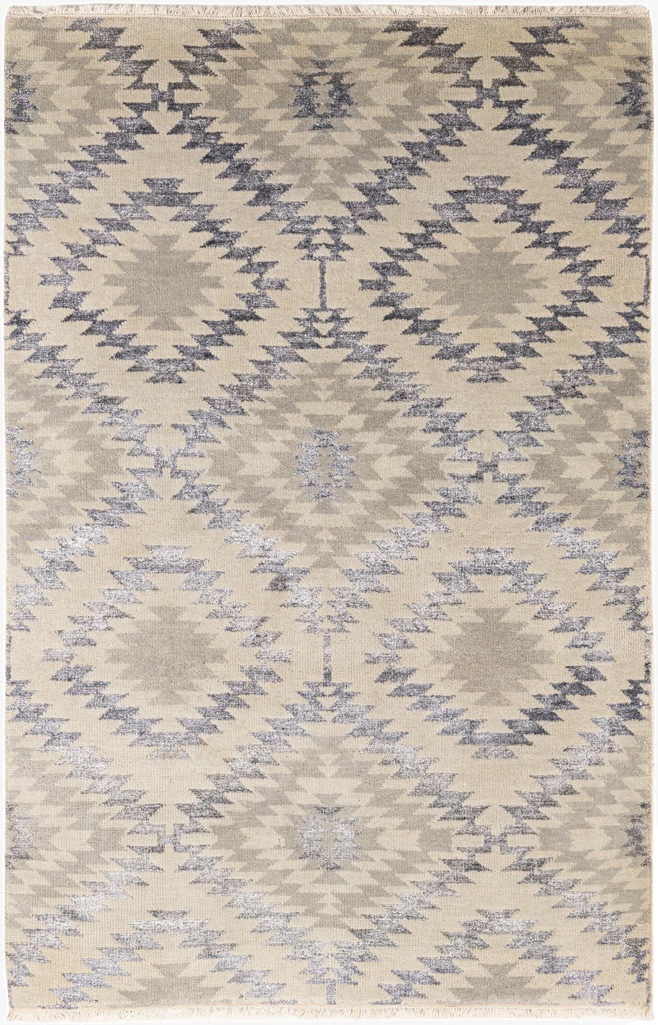 5' x 7' 8  Hand Knotted Darya Rug