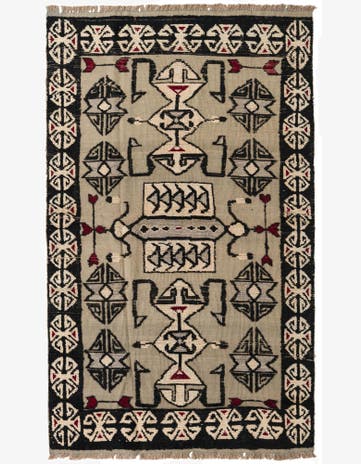 5' 2 x 8' 8 Hand Knotted Darya Wool Rug