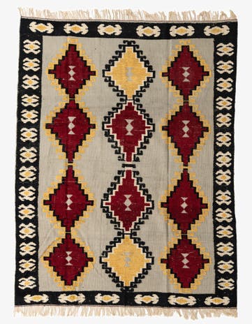 8' x 10' 4 Hand Knotted Darya Wool Rug