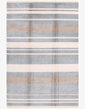 6' 8 x 9' 8 Hand Knotted Darya Wool Rug