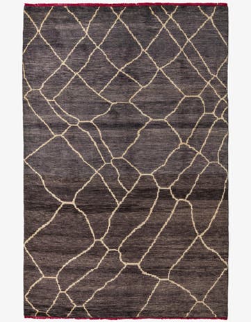 6' 9 x 10' 4 Hand Knotted Darya Wool Rug
