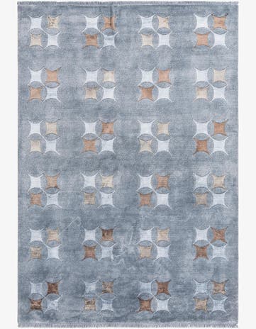5' 5 x 7' 10 Hand Knotted Darya Wool Rug